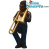 Tromboniste - Figurine musiciens de jazz - Collection All that Jazz - Parastone - 12 x 5 cm