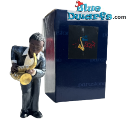 Saxophoniste (registre grave) - Figurine musiciens de jazz - Collection All that Jazz - Parastone - 10 x 5.5 cm