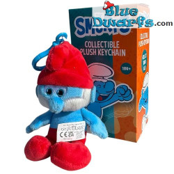Papa Smurf - The Smurfs Collectible Plush Keychain - 17 cm
