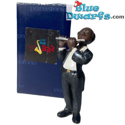 Dwarsfluitist – Jazzmuzikanten beeldje – All that Jazz Collectie – Parastone – 11 x 5,5 cm