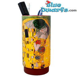 Pot à crayons Le Baiser de Klimt – Collection Gustav Klimt – Parastone – 16 cm / Ø 8 cm