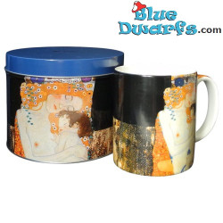 Taza Las tres edades de la mujer de Klimt en caja de lata – Colección Gustav Klimt – Parastone – 9,5 cm / Ø 8 cm
