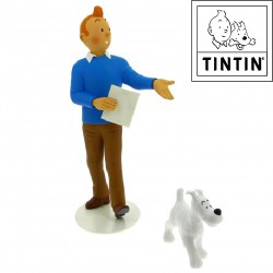 Tintin e Milou - Il museo immaginario - Statua in resina - Tintin e Milou- Tintinimaginatio - 25cm