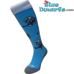 Puffo che gioca a hockey – Calzini sportivi dei Puffi – Azzurro chiaro – Hingly