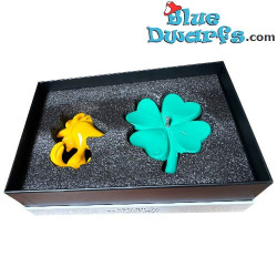 Woodstock on a Clover - Snoopy- Peanuts - LEBLON DELIENNE - 11 cm
