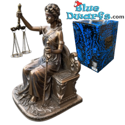 Lady Justice seated - Mythology Statue - Bronze Art Collection -  Parastone - 17.5 cm