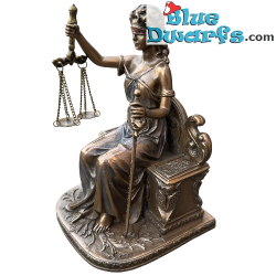 Lady Justice seated - Mythology Statue - Bronze Art Collection -  Parastone - 17.5 cm