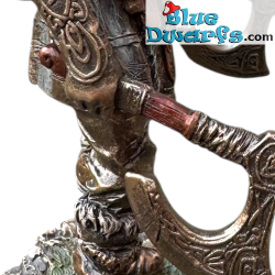 Viking Twin Axes Female Warrior – Strength, Courage and Honour - Bronze Viking Collection Statue-  Parastone - 16 cm