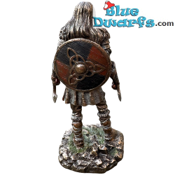 Wikinger-Kriegerin mit Doppelaxt – Stärke, Mut und Ehre – Bronze Wikinger-Kollektion Statue – Parastone – 16 cm