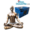 Hombre en posición de yoga loto tatuado – Body Talk Yoga – Bronze Art Collection – Parastone – 13 cm