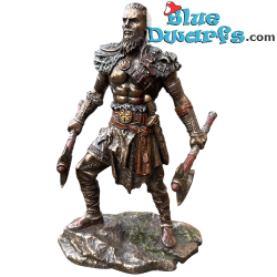 Wikingerkrieger mit Doppelaxt – Die Kraft der Nordmänner – Bronze Wikinger-Kollektion Statue – Parastone – 16 cm