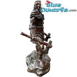 Viking Krijger met Dubbele Bijlen - De Kracht van de Noormannen – Bronzen Viking Collectie Beeld – Parastone – 16 cm