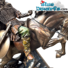Viking on Rearing Horse – Power and Adventure in Image - Bronze Viking Collection Statue-  Parastone - 26,5 cm