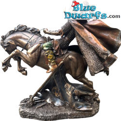 Viking sur Cheval Cabré – Puissance et Aventure en Image – Statue Collection Viking en Bronze – Parastone – 26,5 cm