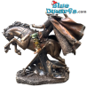 Viking sur Cheval Cabré – Puissance et Aventure en Image – Statue Collection Viking en Bronze – Parastone – 26,5 cm