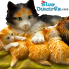 The Proud Mother - Henriëtte Ronner-Knip Collection Figurine - 1893 - Parastone - 6 cm