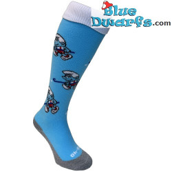 Pitufo jugando al hockey – Calcetines deportivos de Los Pitufos – Azul claro – Hingly