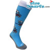 Pitufo jugando al hockey – Calcetines deportivos de Los Pitufos – Azul claro – Hingly