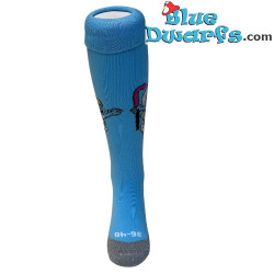 Lichtblauw sportsokken met Smurfin en hockeystick – De Smurfen – Hingly