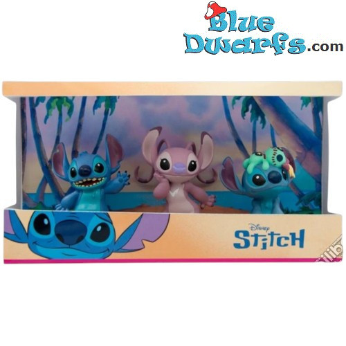 Stitch, Stitch mit Scrump & Angel - Lilo & Stitch Figuren-Set - Bullyland - Disney - 6 cm