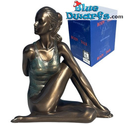 Femme en position de yoga Ardha Matsyendra-asana – Body Talk Yoga - Collection Art Bronze - Parastone - 13 cm