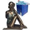 Vrouw in yogahouding Ardha Matsyendra-asana – Body Talk Yoga - Bronzen Kunstcollectie - Parastone - 13 cm