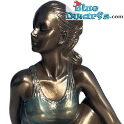 Woman in Yoga Position Ardha Matsyendra-asana – Body Talk Yoga - Bronze Art Collection - Parastone - 13 cm