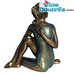 Femme en position de yoga Ardha Matsyendra-asana – Body Talk Yoga - Collection Art Bronze - Parastone - 13 cm
