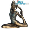 Woman in Yoga Position Eka Pada Rajahapitasana – Body Talk Yoga - Bronze Art Collection - Parastone - 13,5 cm