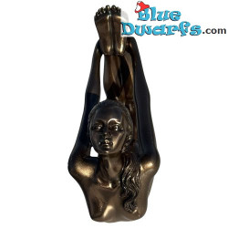 Woman in Yoga Position Dhanurasana – Bow Pose – Body Talk Yoga - Bronze Art Collection - Parastone – 11 cm