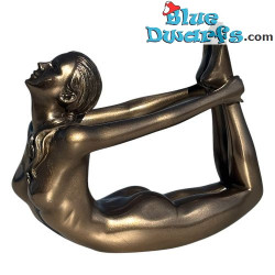 Woman in Yoga Position Dhanurasana – Bow Pose – Body Talk Yoga - Bronze Art Collection - Parastone – 11 cm