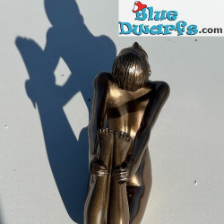 Woman in Yoga Position Dhanurasana – Bow Pose – Body Talk Yoga - Bronze Art Collection - Parastone – 11 cm