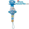 Jouet en peluche schtroumpf: Accroche tétine (Jemini/ +/-18cm)
