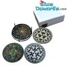 4 posavasos con famosas pinturas de Cornelis Escher - Círculos - Colección Maurits Cornelis Escher - Parastone - 10 cm