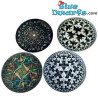 4 Coasters featuring famous Cornelis Esche paintings - Circles - Maurits Cornelis Esche Collection - Parastone - 10 cm