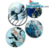 4 dessous de verre représentant de célèbres peintures de Katsushika Hokusai - Collection Katsushika Hokusai - Parastone - 10 cm