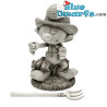 Farmer Smurf - Smurf Garden Sculpture - Artificial Stone - 30 x 19 x 16 cm / 1,25 kg