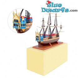 Tintín, Modelo del Barco Unicornio - Colección de Figuras de Resina de Tintín - N.º 46022 - 25 x 10 x 20 cm