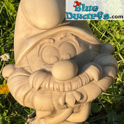 Papa Schlumpf - Schlumpf Gartenfigur - Kunststein - 31 x 17 x 16 cm / 1,2 kg