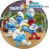 8 x Smurfs Compostable Party Plates - The smurfs Birthday Party Items - 20 cm