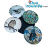 4 Eulen-Untersetzer - Art Japonais Kollektion - Parastone - 10 cm