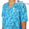 The Smurf Hawaiian Men's Shirt - Blue - Opposuits