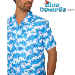 El conjunto de verano de Los Pitufos para hombre - Azul - OppoSuits