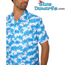 El conjunto de verano de Los Pitufos para hombre - Azul - OppoSuits
