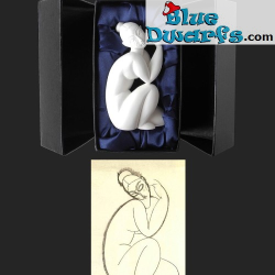 Nudo femminile seduto – Statua da collezione di Amedeo Modigliani – Pocket Art – Parastone – 10 cm