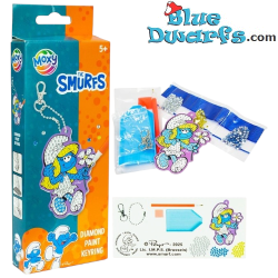 Die Schlümpfe – Diamond Paint – Schlumpfine Schlüsselanhänger – 9 cm