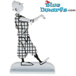 Tintin Posing in the country of Soviets – Embossed Metal Figurine of Tintin – Tintinimaginatio – 3.5 x 6 cm