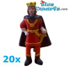 20x Príncipe Lu con corona – regalos para invitados – figura de juguete – Aviso – 5 cm