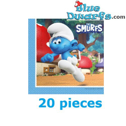 20 x The Smurfs Napkins - The smurfs Birthday Party Items - 33 x 33 cm