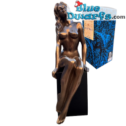 Woman Sited – Body Talk Sculpture - Bronze Art Collection - Parastone - 21 cm